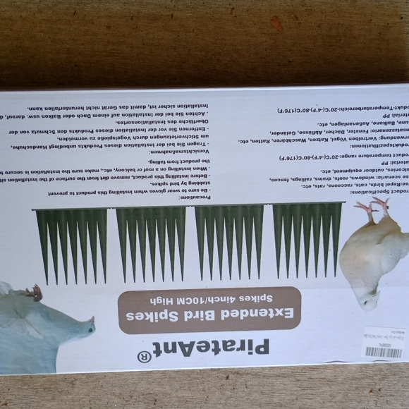 plastic bird spikes set of 8 - Picture 2 of 2